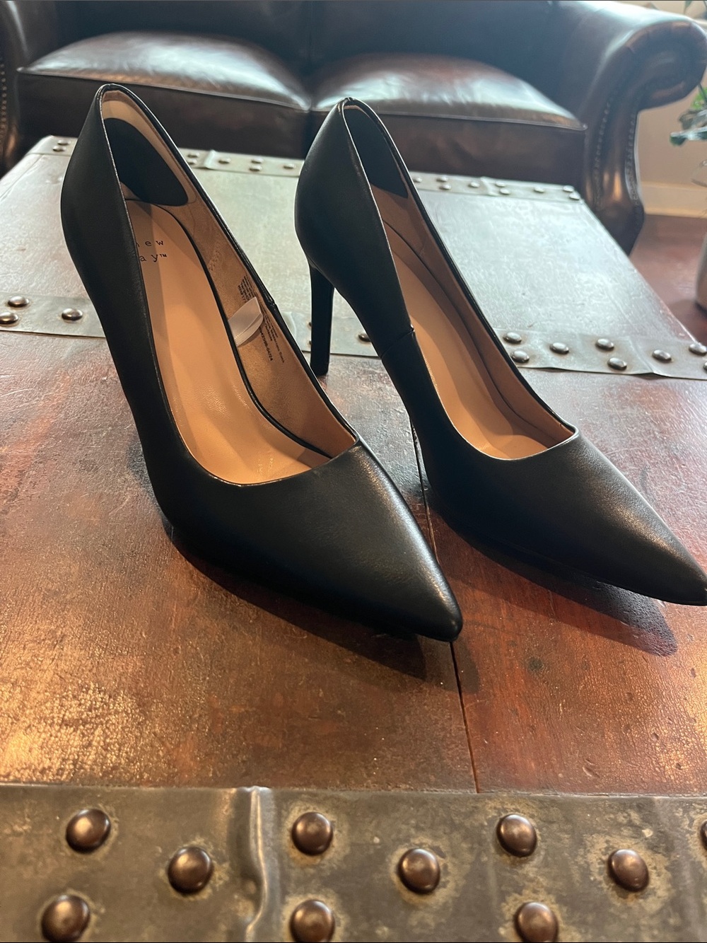 A New Day Classic Black Pointed-Toe Stiletto Pumps - Women's